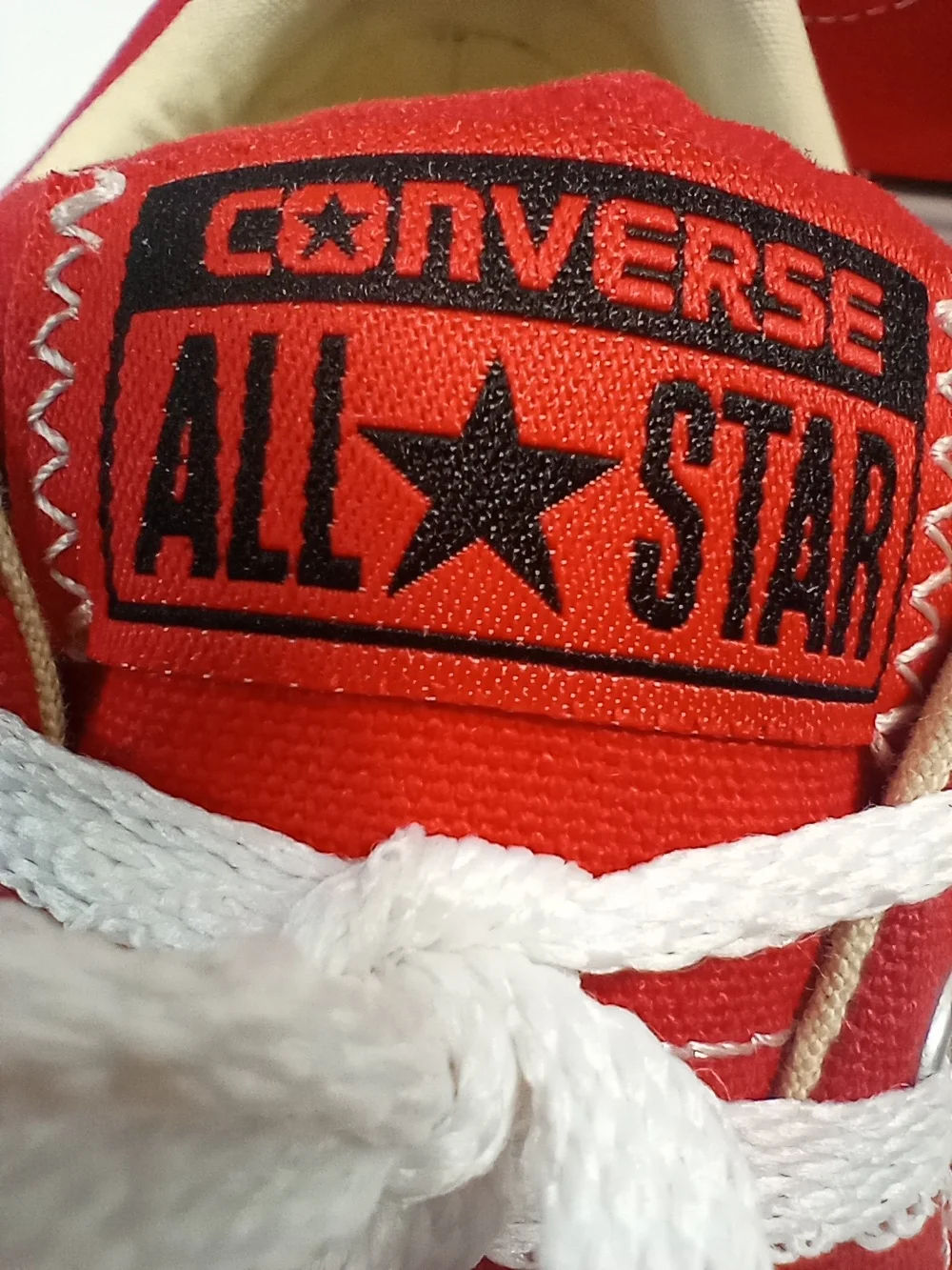 Converse Red Low Top Sneakers with White Accents